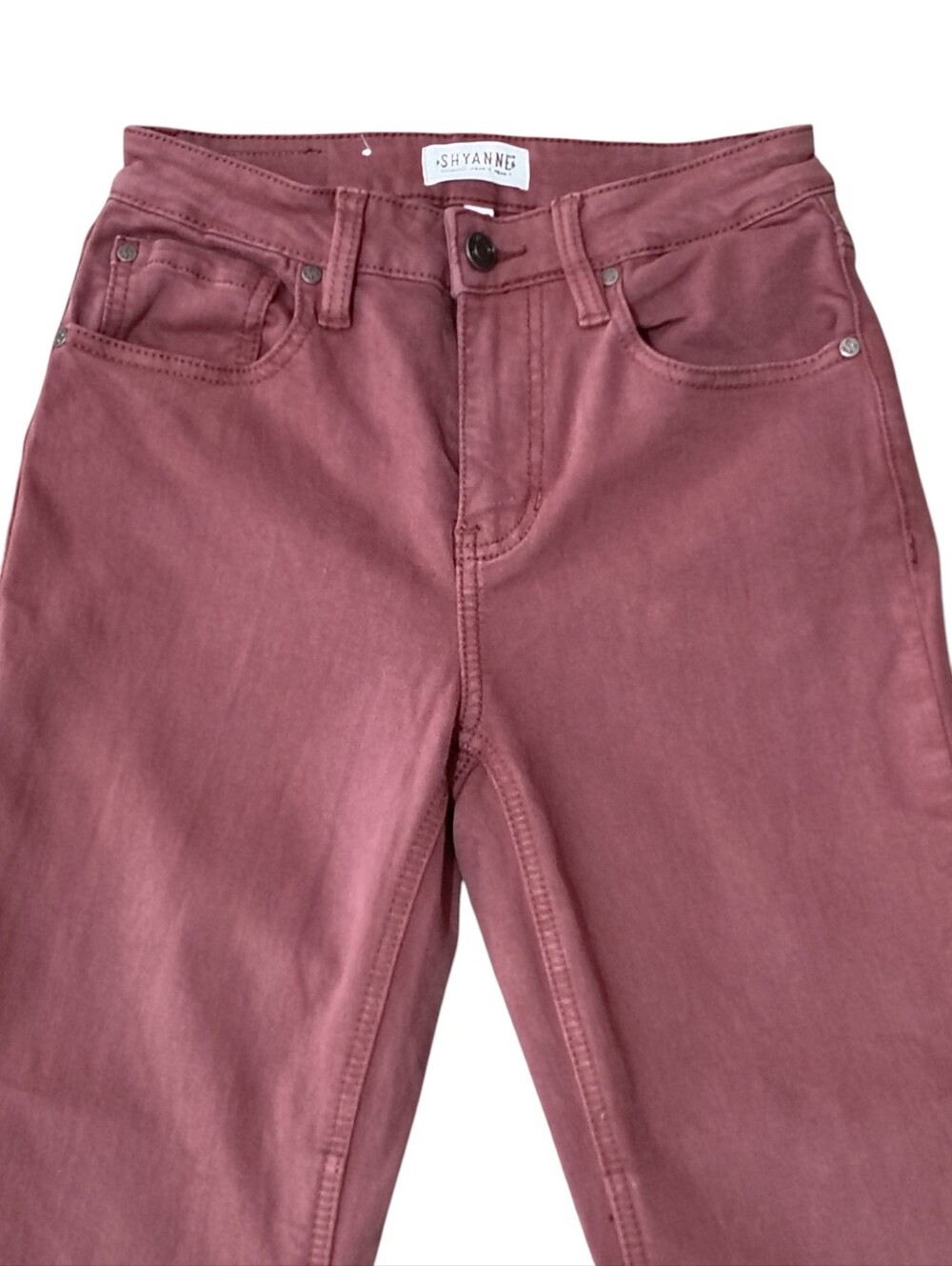 Shyanne Country Wear Rust Terracotta Petal Flare Jeans 27x30 Boho Western Tulip - Picture 7 of 11